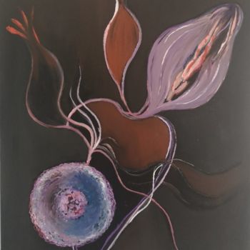 Malerei mit dem Titel "Sensations" von Ralph Spegelaere, Original-Kunstwerk, Öl
