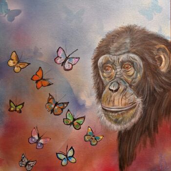 Peinture intitulée "L'effet papillon (3)" par Ralph Spegelaere, Œuvre d'art originale, Acrylique