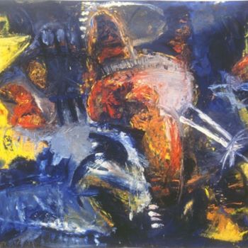 Pittura intitolato "die Engel" da Ralph Kleiner, Opera d'arte originale, Olio