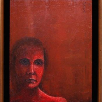 Malarstwo zatytułowany „Lady in Red” autorstwa Ralph Papa, Oryginalna praca