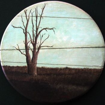 Painting titled "Tree Scape" by Ralph Papa, Original Artwork