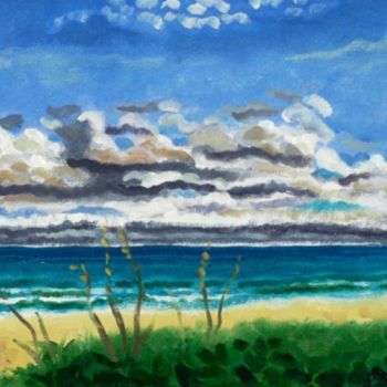 Ζωγραφική με τίτλο "Ocean View" από Ralph Papa, Αυθεντικά έργα τέχνης, Λάδι
