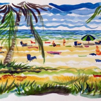 Pintura titulada "Deerfield Beach" por Ralph Papa, Obra de arte original