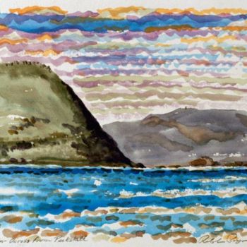 Pittura intitolato "Hudson View from Pe…" da Ralph Papa, Opera d'arte originale, Olio