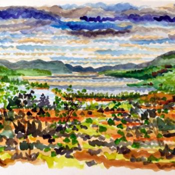 Malerei mit dem Titel "Hudson View" von Ralph Papa, Original-Kunstwerk