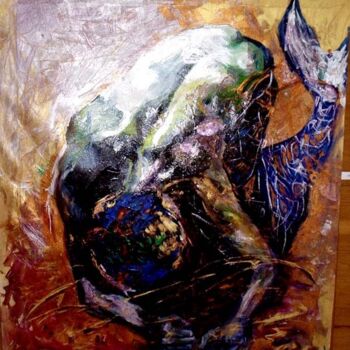 Pittura intitolato "The Amphibius" da Raluca Cirti, Opera d'arte originale, Olio
