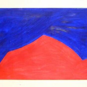Painting titled "montagne nella val…" by Roberto Richetto Rambaldini, Original Artwork
