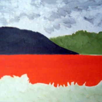 Painting titled "Lago d´Iseo" by Roberto Richetto Rambaldini, Original Artwork