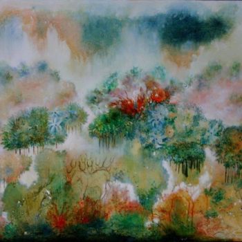 Painting titled "the-dawn-of-creatio…" by Rambha Treebhoobun, Original Artwork