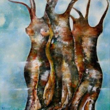 Painting titled "the-root-people.jpg" by Rambha Treebhoobun, Original Artwork
