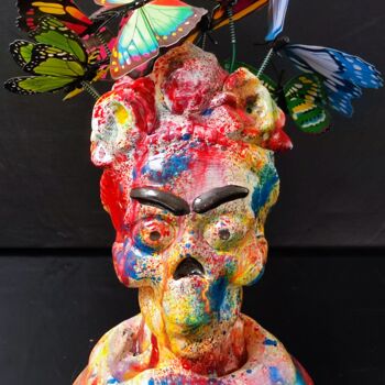 Sculpture intitulée "Frida's Chromatic S…" par Ramil Dayanov, Œuvre d'art originale, Plâtre