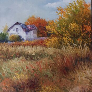 Painting titled "Herbst" by Ramo Ram, Original Artwork, Oil