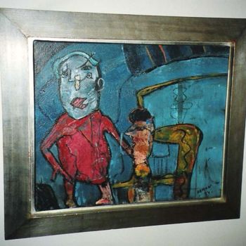 Peinture intitulée "La manche et la joie" par Ramon, Œuvre d'art originale