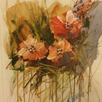 Pintura titulada "Ramo de flores (2)" por Ramón (R. Marín), Obra de arte original