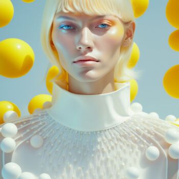 Arts numériques intitulée "Alice in Bubbleland…" par Ramona Gliga, Œuvre d'art originale, Image générée par l'IA