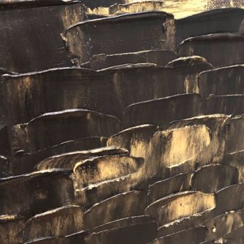 Pittura intitolato "Black&gold.jpeg" da Ramonika Adam, Opera d'arte originale, Olio
