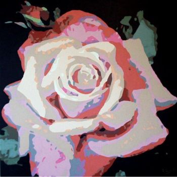 Painting titled "ROSA" by Ramon Campos, Original Artwork