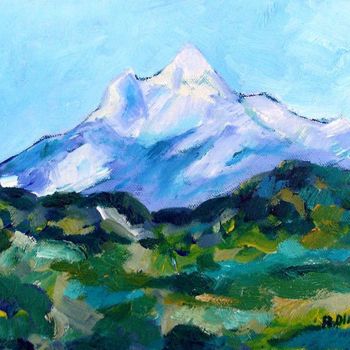 Painting titled "Pedra forca" by Ramon Oliveras, Original Artwork