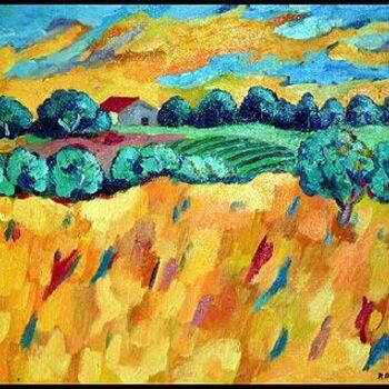 Painting titled "Paisaje 8" by Ramon Oliveras, Original Artwork