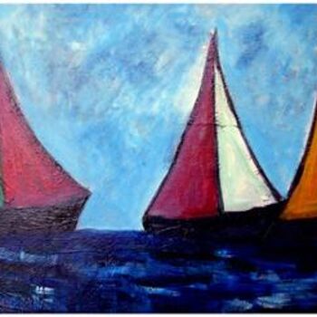 Pintura titulada "Marina 3" por Ramon Oliveras, Obra de arte original
