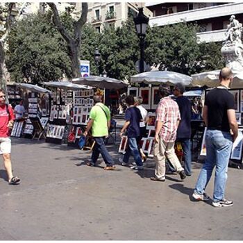 Photography titled "Ramblas 5" by Ramon Oliveras, Original Artwork