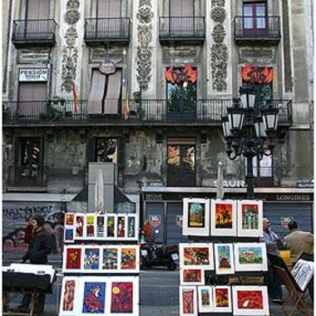 Fotografie getiteld "Ramblas 40" door Ramon Oliveras, Origineel Kunstwerk