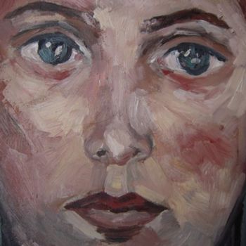 Painting titled "a girl" by Rana Feghaly, Original Artwork