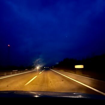 Photography titled "Morning Road" by Rancl, Original Artwork, Non Manipulated Photography