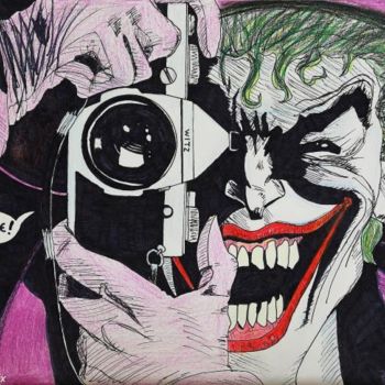 Drawing titled "The Joker !" by Randy Lac, Original Artwork