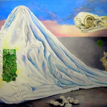 Malerei mit dem Titel "SOMNOLENCE" von Randy A Bennett Art, Original-Kunstwerk, Öl
