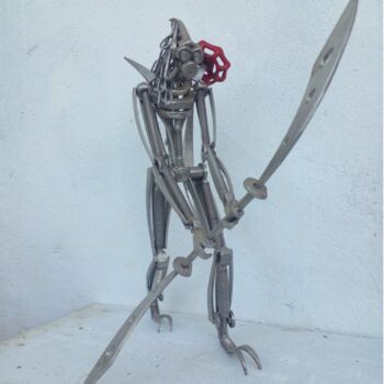Rzeźba zatytułowany „The Reaper” autorstwa Ranil Sugathapala, Oryginalna praca, Stal nierdzewna