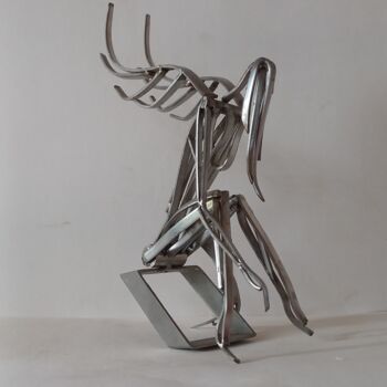 Sculpture titled "Angel" by Ranil Sugathapala, Original Artwork, Stainless Steel