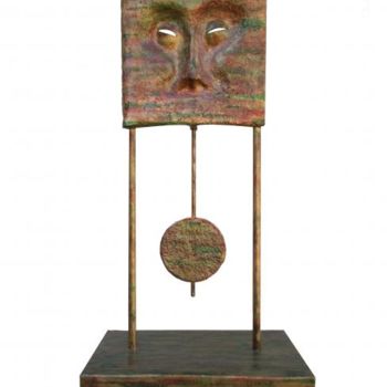 Sculpture titled "Horloge Muette" by Raoul Riss, Original Artwork