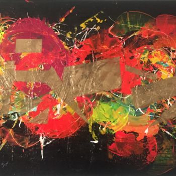 Malerei mit dem Titel "Mouvement en couleu…" von Raphaël Robardet, Original-Kunstwerk, Acryl