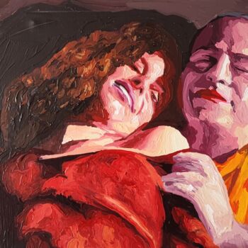 Malerei mit dem Titel "my brother and his…" von Raphael Perez, Original-Kunstwerk, Acryl