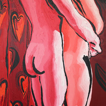 Malerei mit dem Titel "homosexual art Homo…" von Raphael Perez, Original-Kunstwerk, Acryl