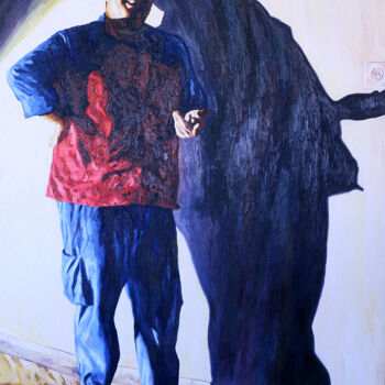 Malerei mit dem Titel "realistic painting…" von Raphael Perez, Original-Kunstwerk, Öl
