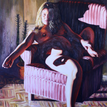 "pregnant woman pain…" başlıklı Tablo Raphael Perez tarafından, Orijinal sanat, Petrol