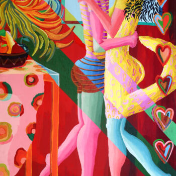 Pintura intitulada "couple paintings co…" por Raphael Perez, Obras de arte originais, Acrílico