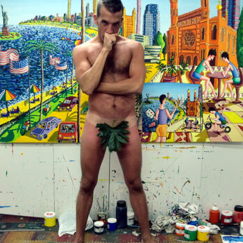 art studio homoerotic artworks gay paintings queer