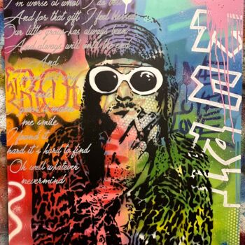 Peinture intitulée "Kurt" par Raphael Trigaux (Colorzyourmind), Œuvre d'art originale, Bombe aérosol