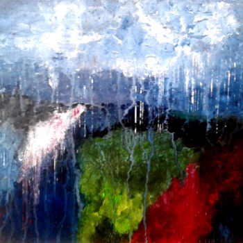 Peinture intitulée "jour de pluie" par Alma, Œuvre d'art originale