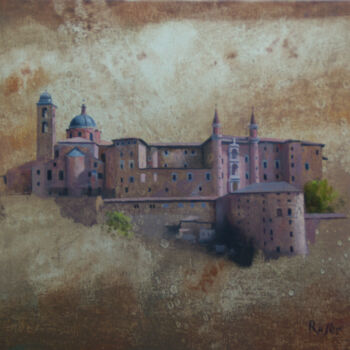Schilderij getiteld "Urbino" door Rasèr, Origineel Kunstwerk, Olie
