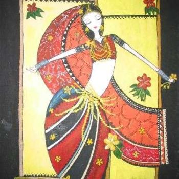 Painting titled "Dancing Soul" by Rashi Chaturvedi, Original Artwork