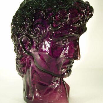 Escultura titulada "Glass sculpture of…" por Rashid Bakirov, Obra de arte original, Vidrio