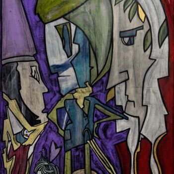Pintura titulada "Il Grillo parlante" por Raspu Paola ©, Obra de arte original, Acrílico