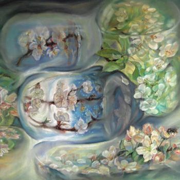 Pintura intitulada "аквариум" por Svetlana Vasileva, Obras de arte originais