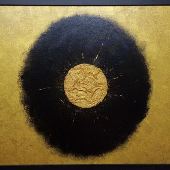 Painting titled "LOOCK OF GOLD" by Rasty Stone, Original Artwork, Acrylic