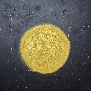 Malerei mit dem Titel "BEAUTY GOLD" von Rasty Stone, Original-Kunstwerk, Acryl