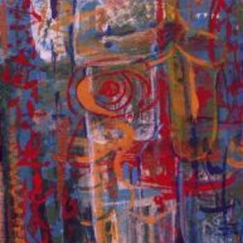 Pittura intitolato "Jazzman" da Rachel Humbert, Opera d'arte originale, Olio